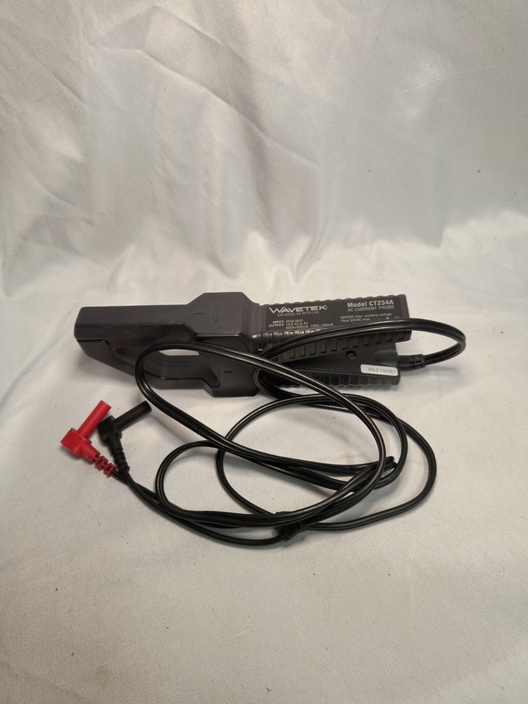 Wavetek AC Current Probe CT234A (Input 400A Max - Output 1mA AC/A AC) 5ft Cord
