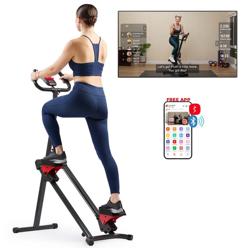 Smart Adjustable Step Stairs Climber Foldable Strength Core Home Workout 330 lbs