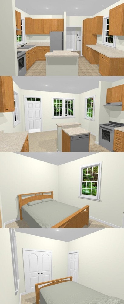 14x32 Tiny House -- 447 sq ft -- PDF FloorPlan -- Model 1N