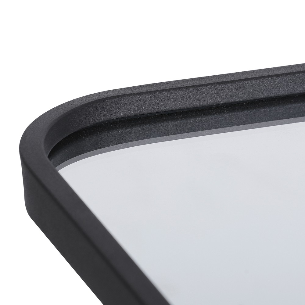 22 x 30" Wall Mount Rectangular Mirror Bathroom Metal Frame, Black