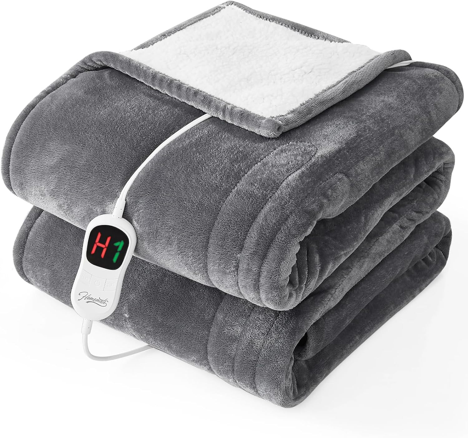 Electric Heated Blanket Twin - 62"X84" Heating Bed Blankets Throw with 10 Heatin