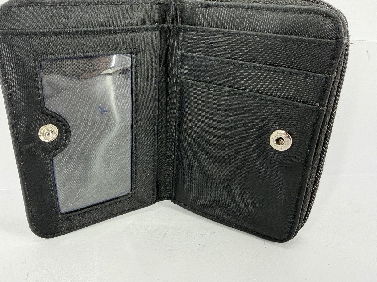 Vintage Disney Tinkerbell Small Black Cloth Wallet (see Description)