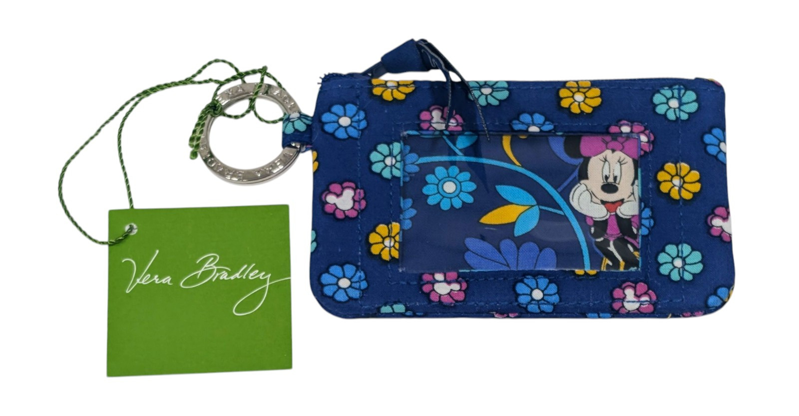 Vera Bradley Disney Parks "Dreaming with Mickey Mouse" Zip ID Case Retired NWT