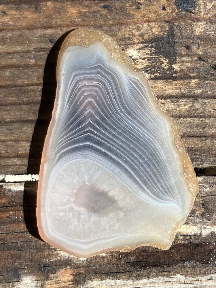 Botswana Agate Rough Slab 7 Mm Thick Lapidary Cabbing Display