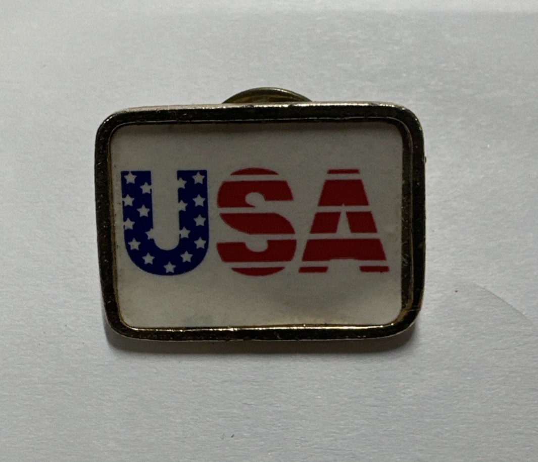 Vintage USA Stars & Stripes Lapel Pin Used Free Shipping