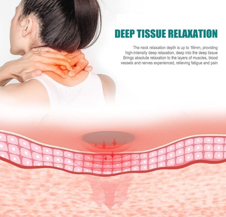 Travelmall Inflatable Neck Pillow Deep Tissue Trigger Point Relaxation
