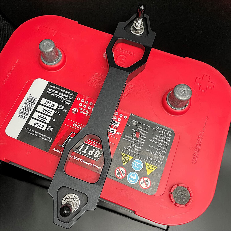 Heavy Duty Battery Hold Down Billet Aluminum Battery Tie Down Bracket J Bolts