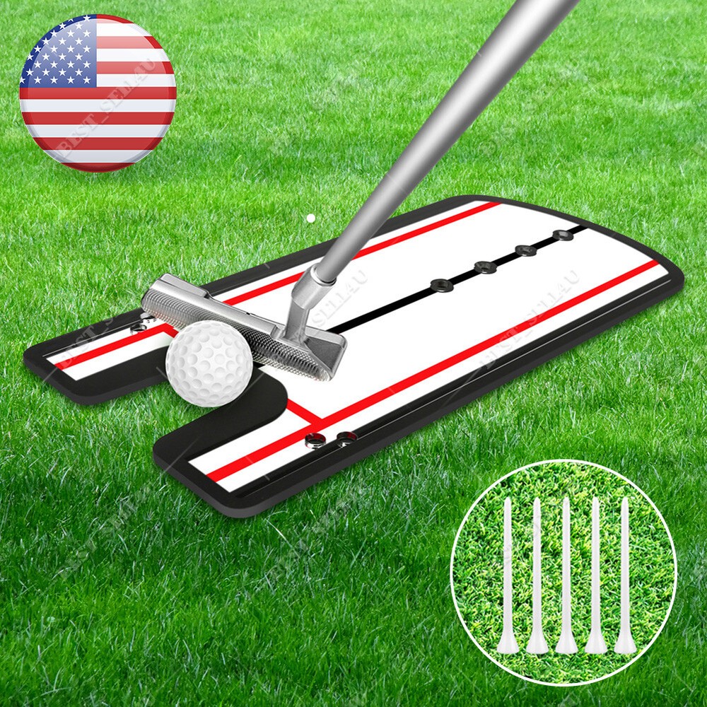 Golf Putting Mirror Training Alignment Aid Swing Trainer Eye Line Practice Tool