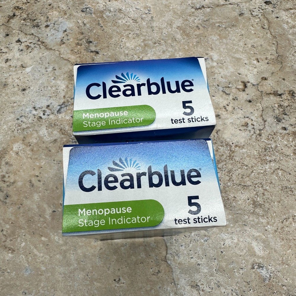 2 Pack Clearblue Menopause Stage Indicator 5 Test Sticks Each Exp: 06/26 - 01/26