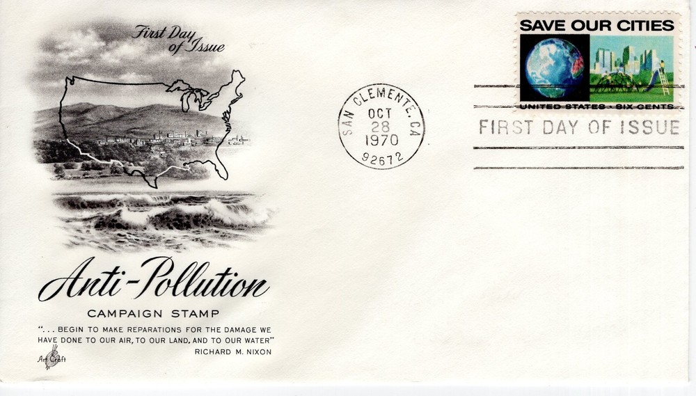 ANTI-POLLUTION CAMPAIGN STAMP - 1970 - DC2499