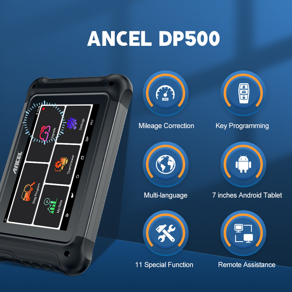 ANCEL DP500 Key Programming Tool Adjustment Mileage Odometer Correction Cluster