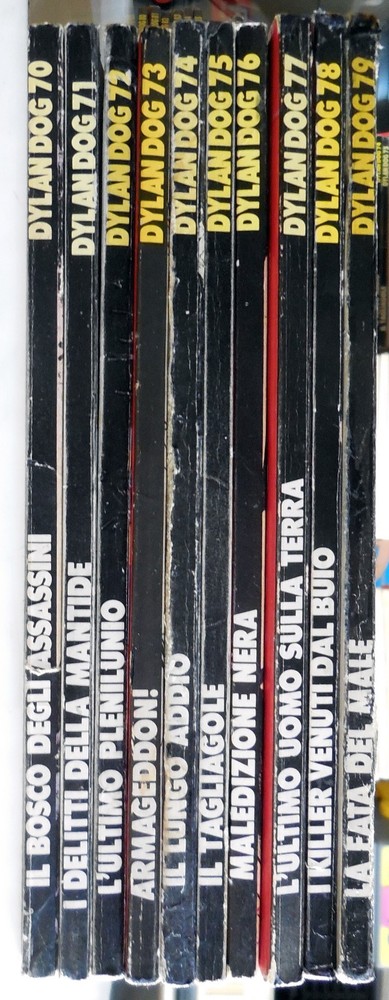 BONELLI DYLAN DOG SEQUENCE LOT 70-79 FIRST EDITION ORIGINAL