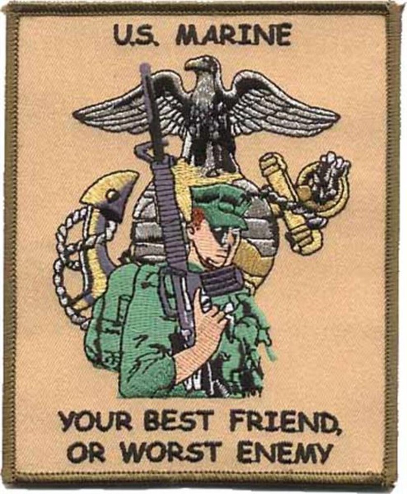 Best Friend, Worst Enemy - USMC Sew-On Patch
