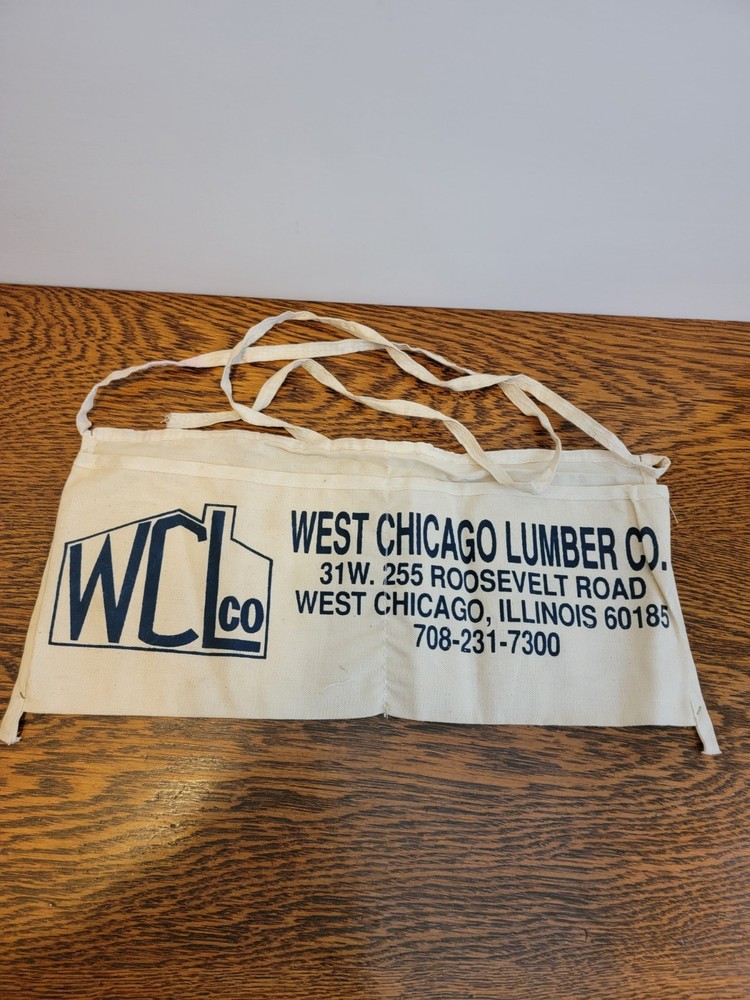 West Chicago Lumber Co. nail apron.