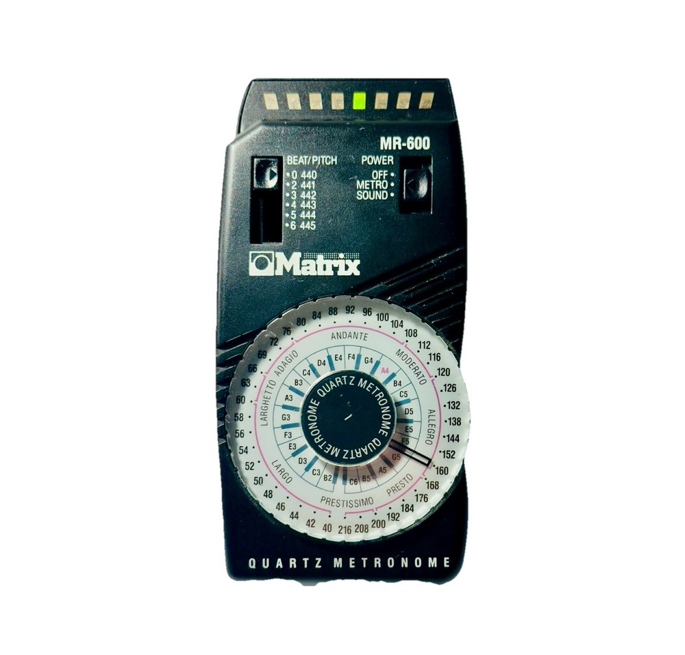 Matrix MR-600 Quartz Metronome w/ LED Pendulum Simulation & Down Beat Accent