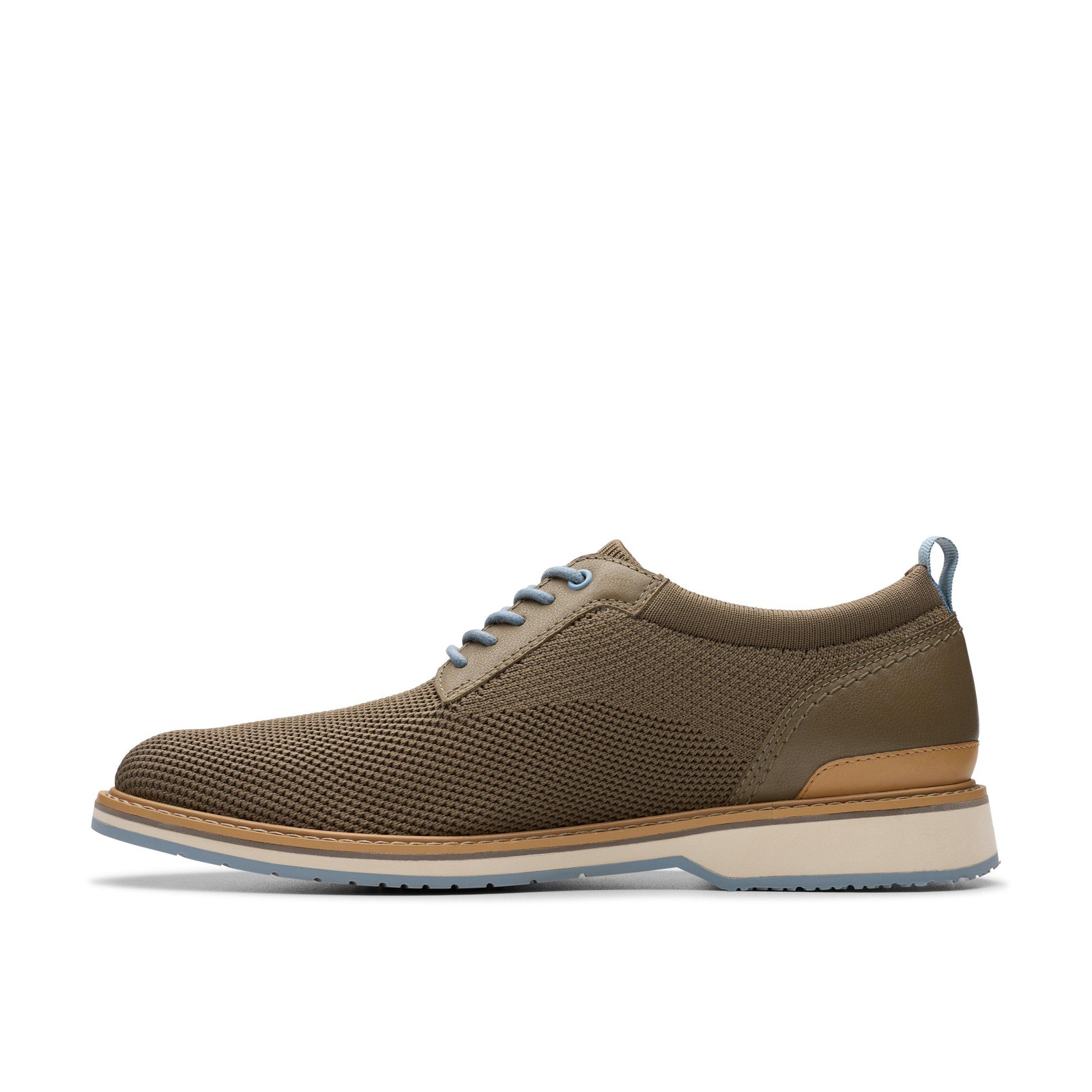 Clarks Mens Monahan Knit Grey Casual Shoes