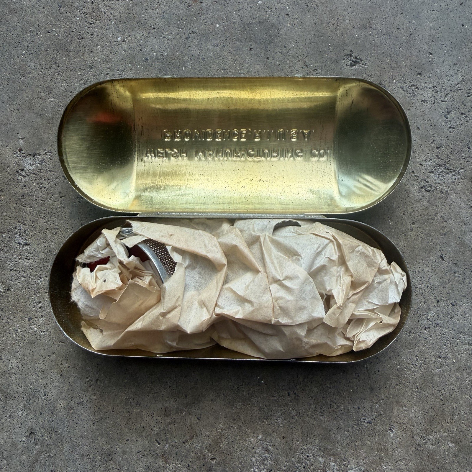 Red Welsh WW2 Goggles With Screens NOS deadstock Steampunk Vintage 1940s