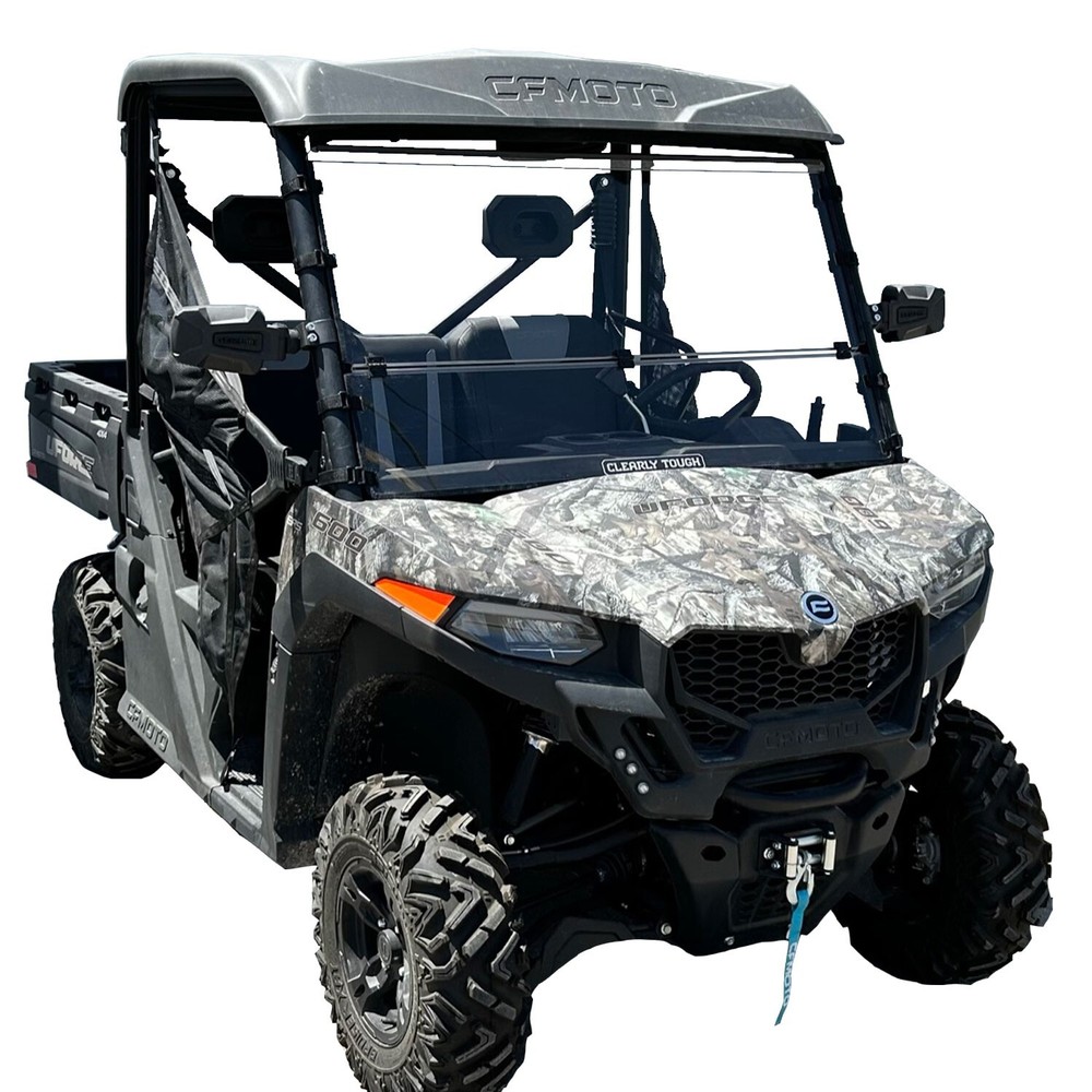 Clearly Tough CFMoto UForce 600 Full Folding Windshield