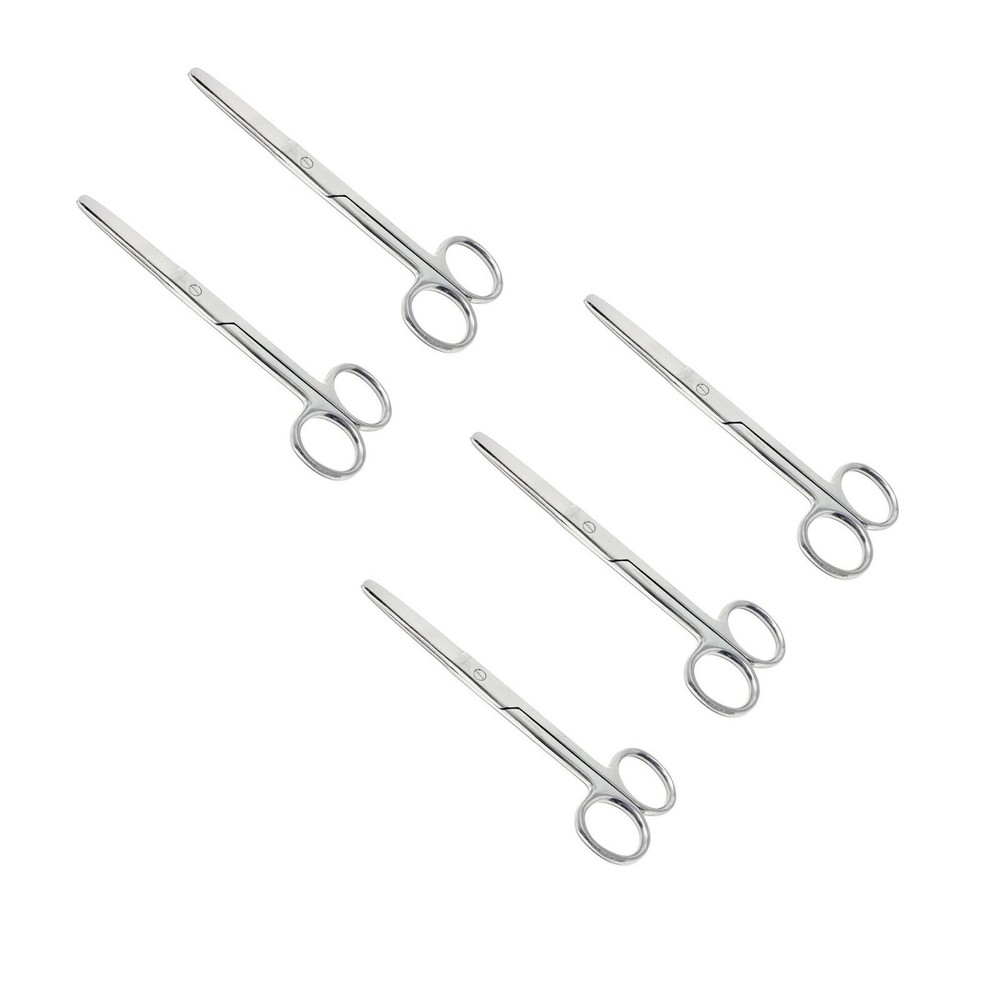 5 PC Operating Scissors 5.5" Straight Tip Blunt Blunt Surgical Instruments
