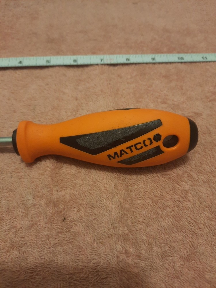 Matco Tools Slotted Screwdriver Orange New