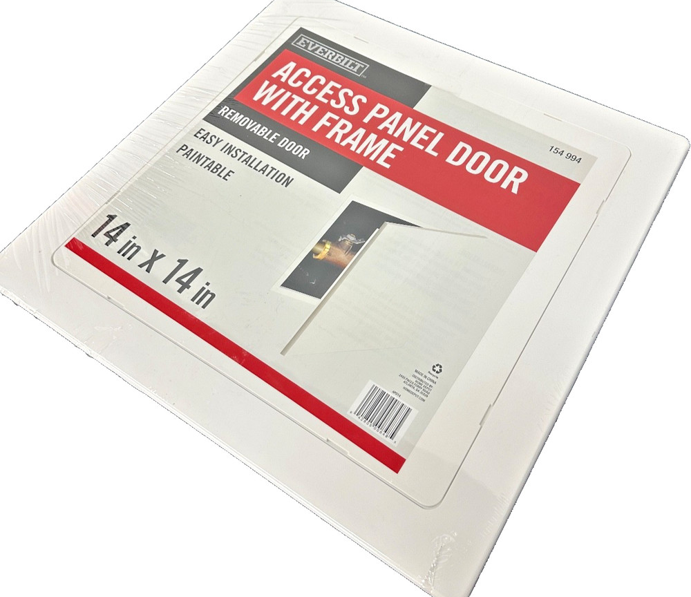 Everbilt 14x14 Access Panel with Frame White Plastic – New, Sealed