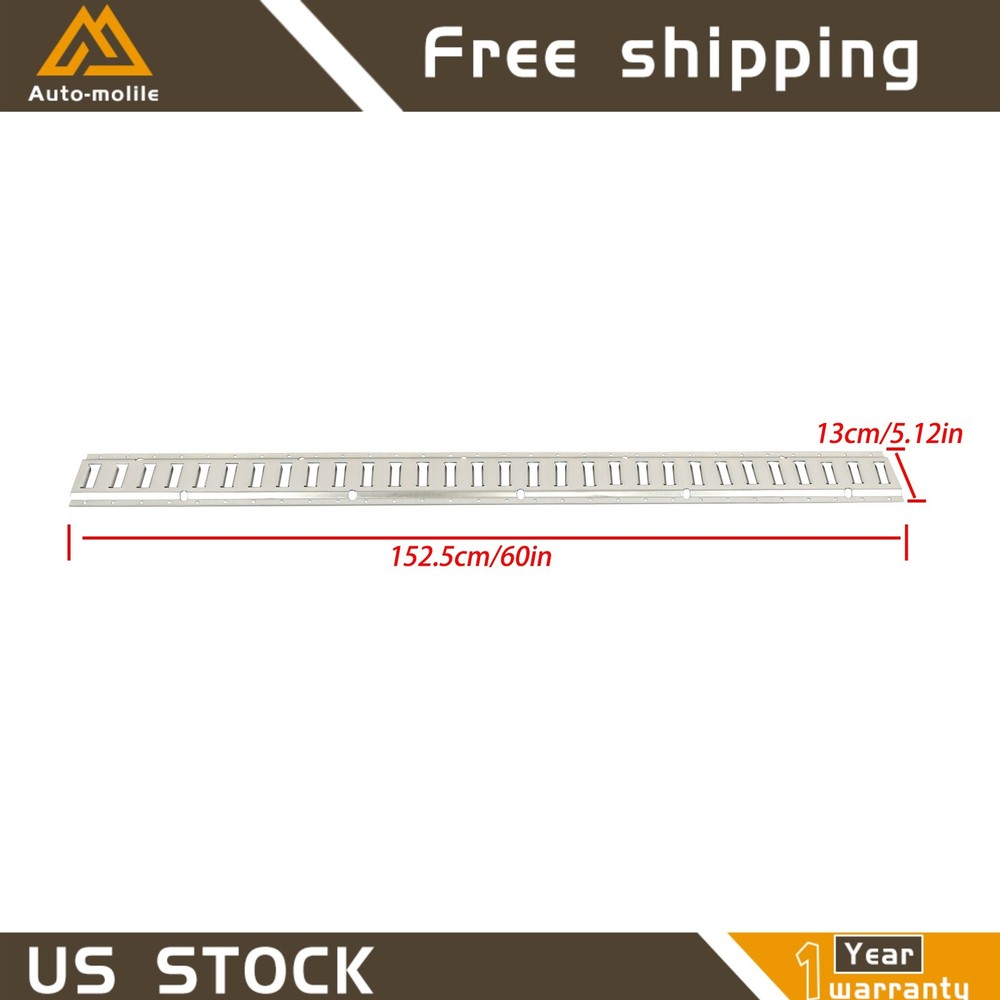 Durable 32 Pcs 5' E Track Tie Down Rail System Heavy Loads Portable For Vans