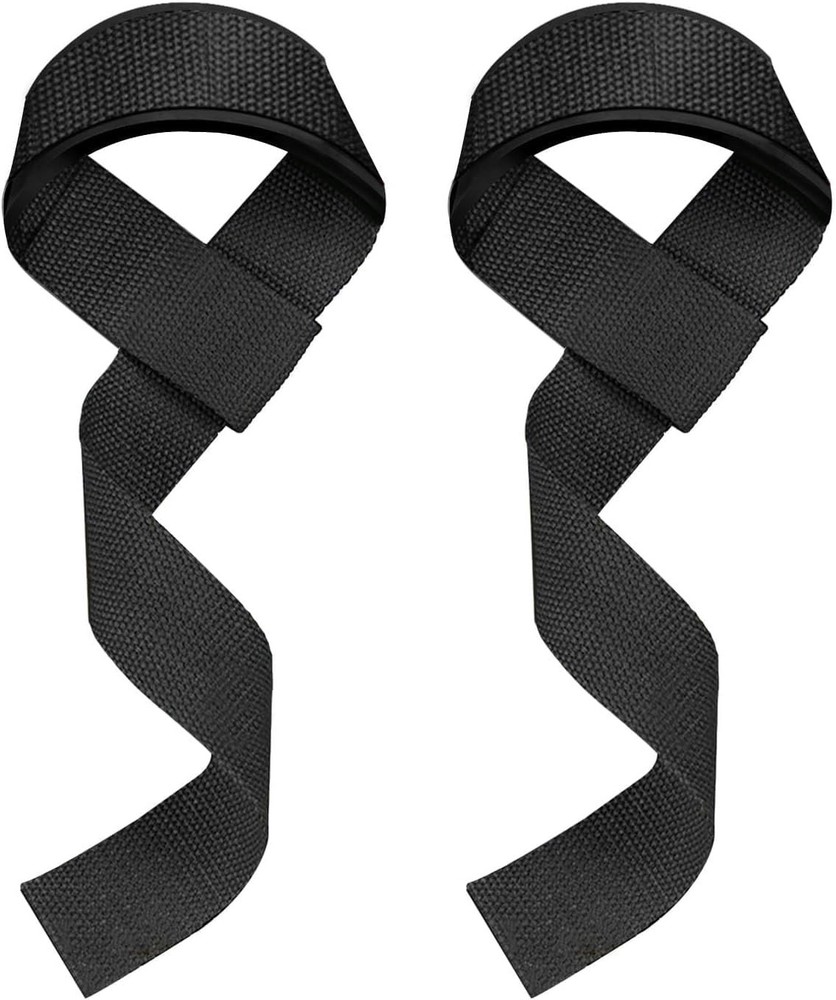 Durable Black Lifting Straps with Wrist Support for Ultimate Workout Efficiency