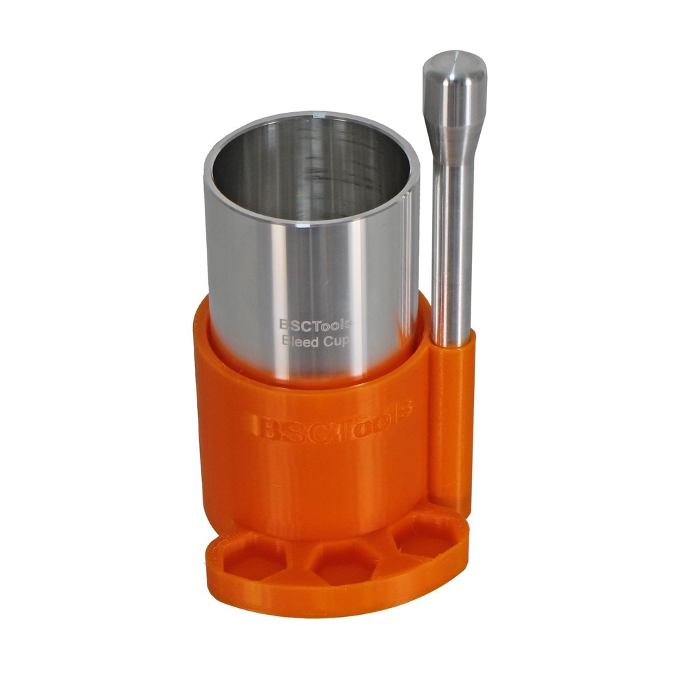 BSC Tools Brake Bleed Cup Set (Cup, Plunger, Stand)