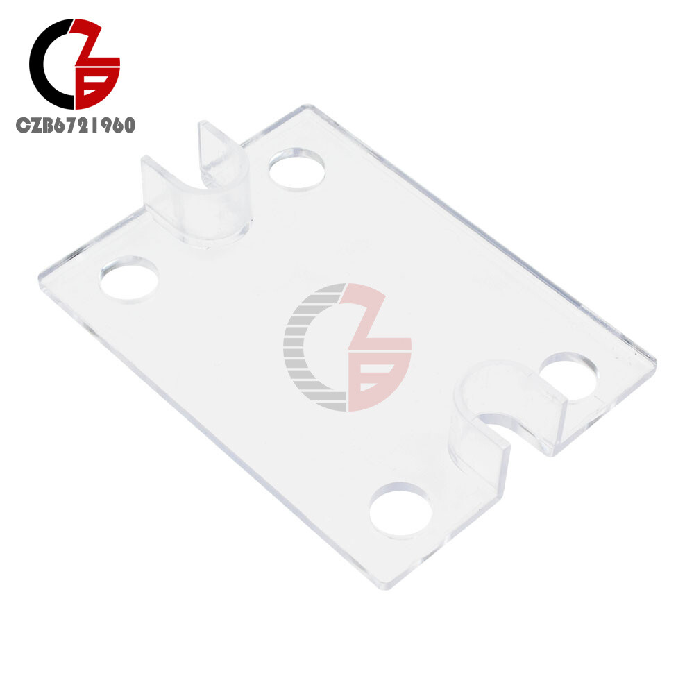 2PCS Transparent Clear Hard Plastic Cover for SSR Single Phase Solid State Relay