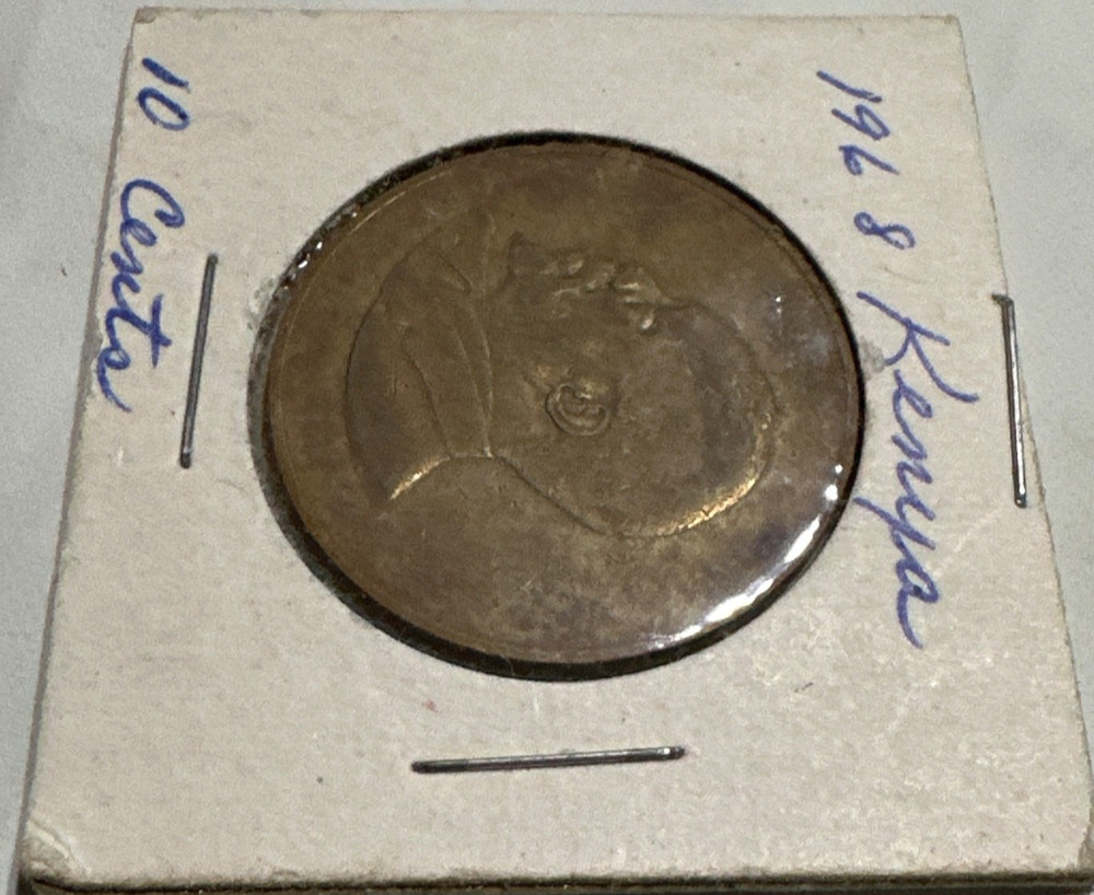 Kenya 10 Cent Coin 1968