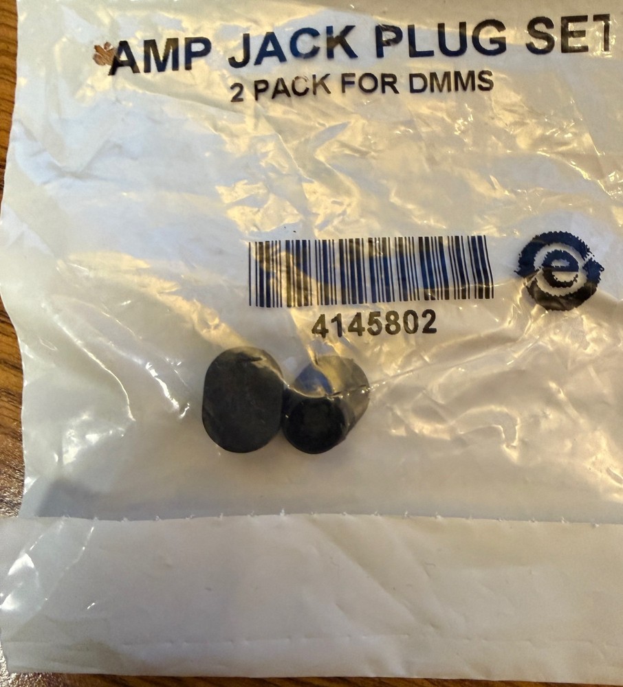 Fluke 4145802 AMP Jack Plug Set 2 Pack for DMMs Multimeter Test Tool