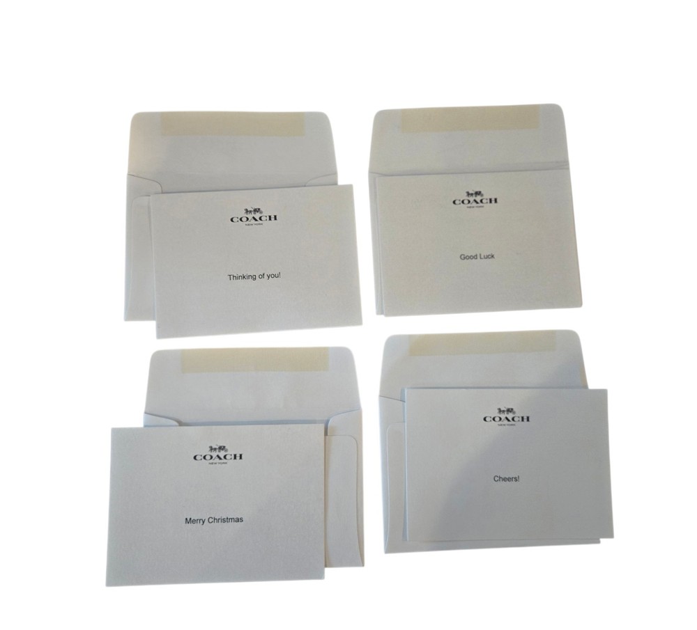 Authentic Coach Greeting Cards - 13 Cards Total