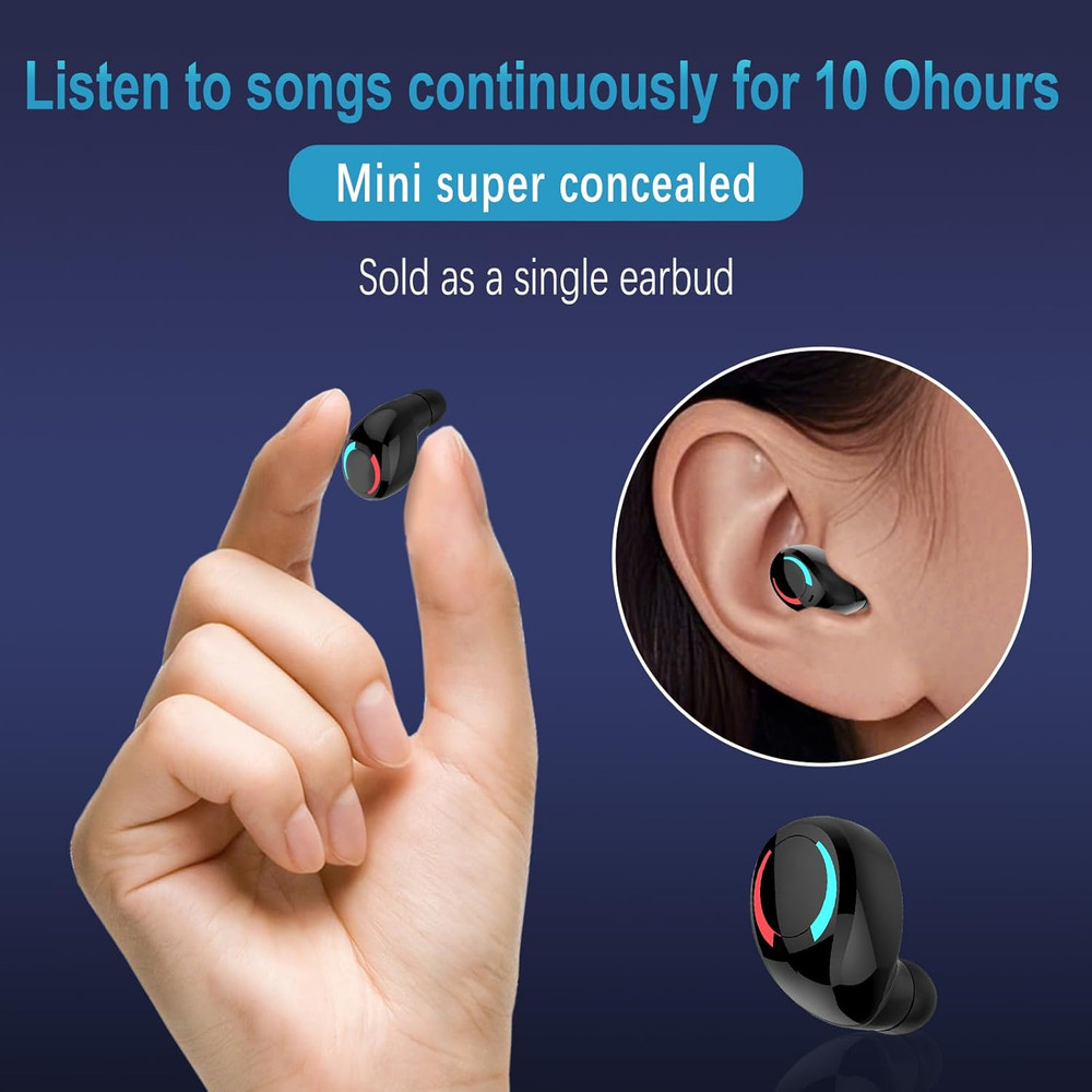Mini Bluetooth Single Earbud Small Wireless Invisible Headphones，Single Earpho