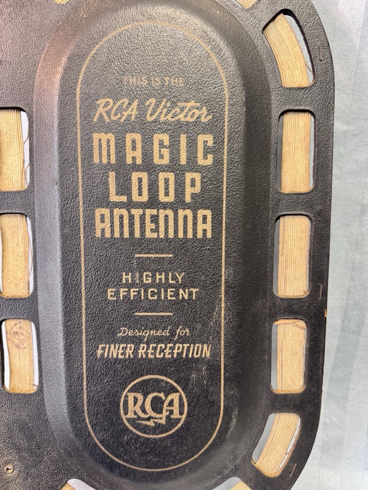 Vintage RCA Radio "MAGIC LOOP" INSIDE AERIAL Antenna. Untested