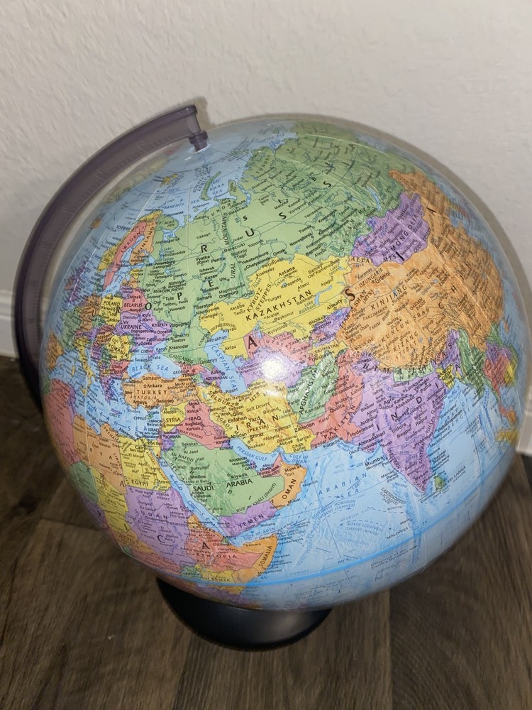 World Globe Replogle 12 Inch Diameter Globe World Classic Series Plastic Base