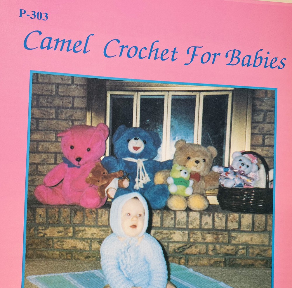 Camel Crochet 4 Patterns Baby Clothes Afghans Basic Instruction Book Sweater