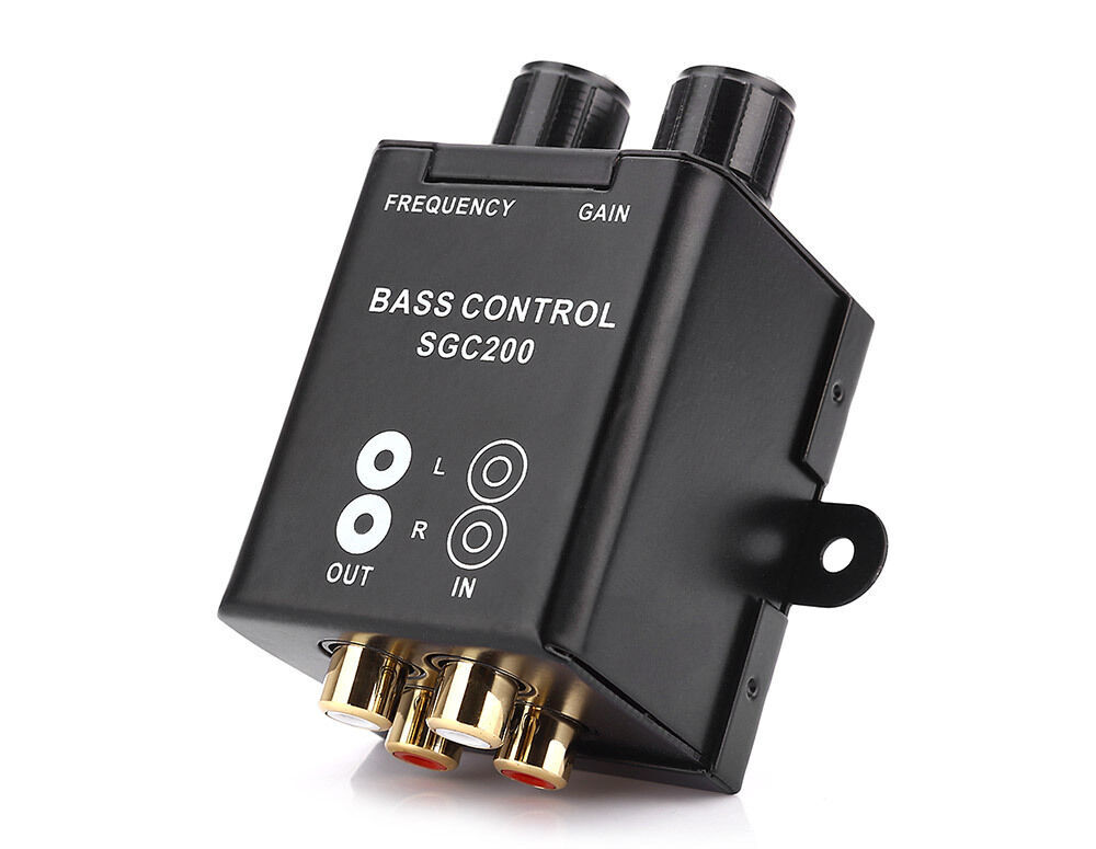 Auto Car Remote Amplifier Subwoofer Equalizer Crossover Bass Controller Kit -USA