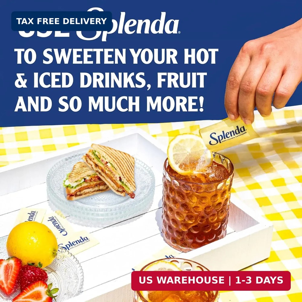 SPLENDA Zero Calorie Sweetener Value Pack, 800 Count Packets