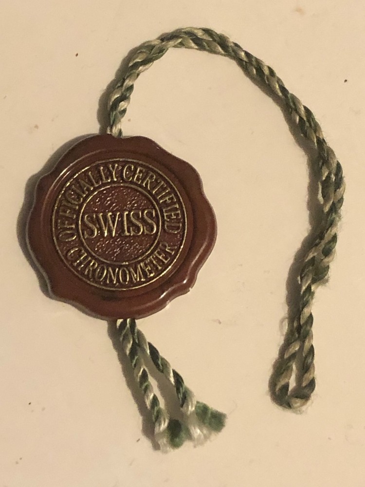 Authentic Rolex red Tag Hang Tag Chronometer Certified .