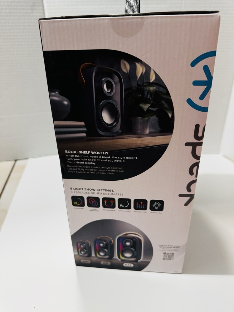 Gemstone Infinity Speaker Wireless Bluetooth Speaker Black