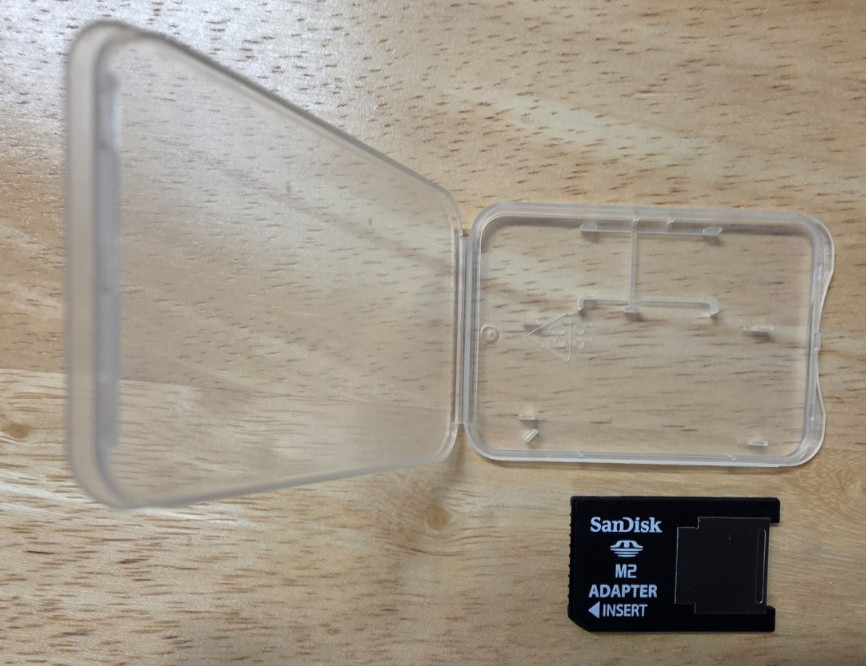 SanDisk M2  Adapter with Case.