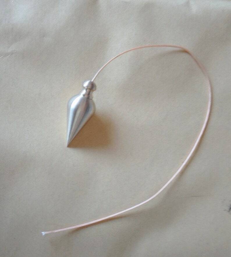 Handmade Chambered Brass Dowsing Pendulum Healing