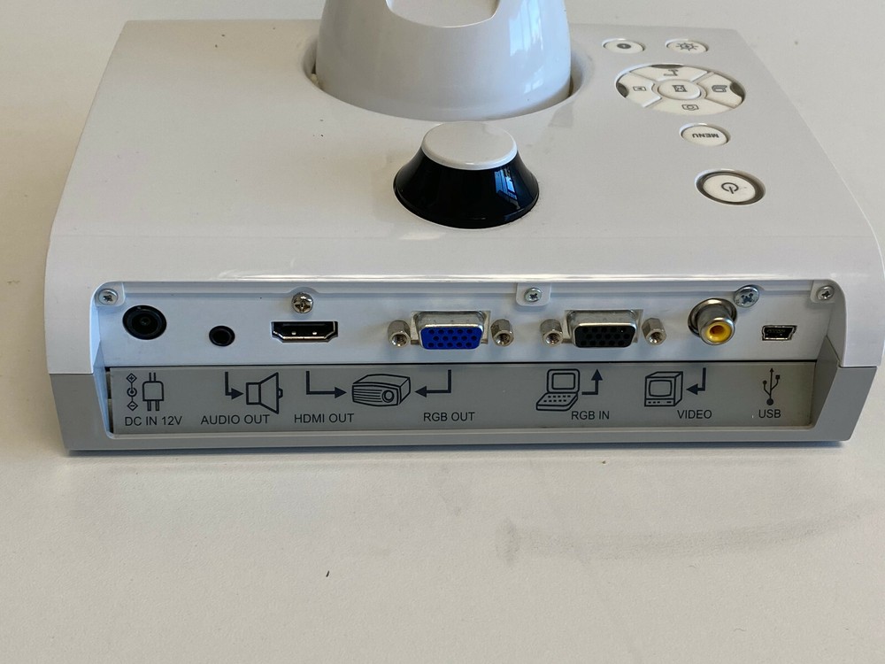 Elmo TT-12 Interactive Document Camera W/ Ac Adapter & VGA Cable