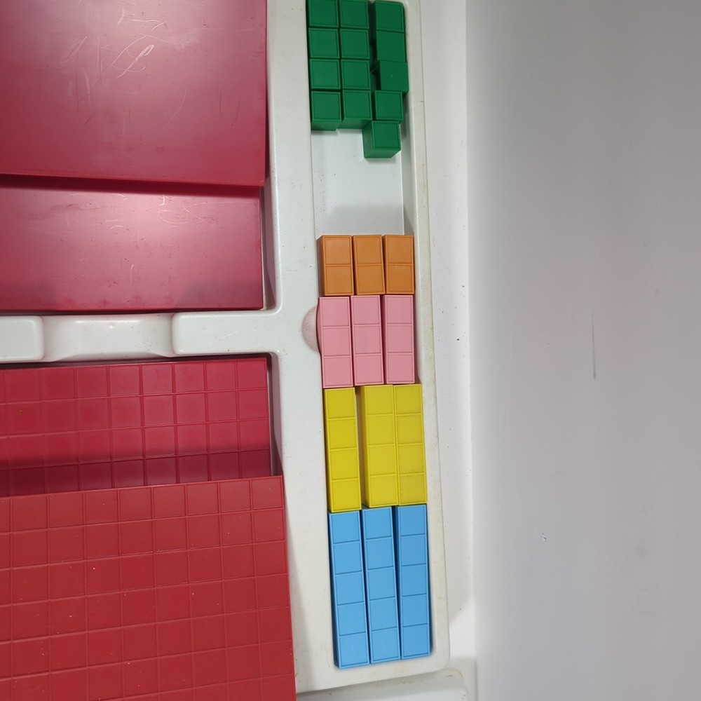 Vtg Mortensen More Than Math Block Set Manipulatives Hands-On Materials Counting