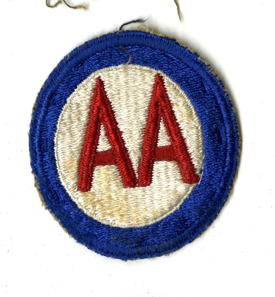 Antiaircraft Command White Back Patch WWII Vintage