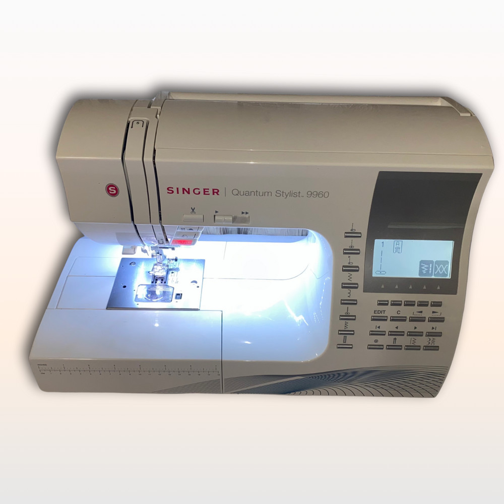 SINGER® Quantum Stylist 9960 Sewing Machine with Extension Table & BUNDLE