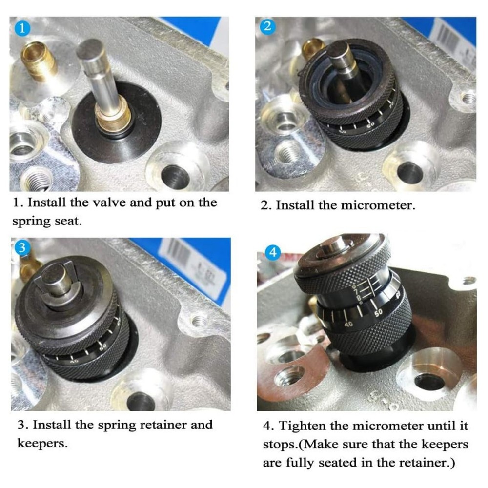 4929 Valve Spring Height Micrometer 1.600"-2.200" Precise Reading Durable