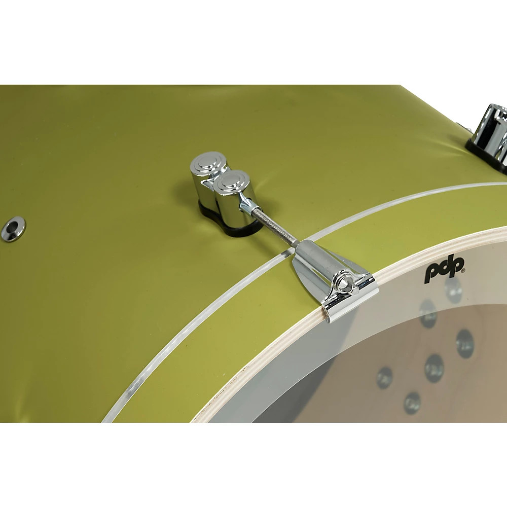 PDP by DW Concept Maple 5-Piece Shell Pack with Chrome Hardware Satin Olive