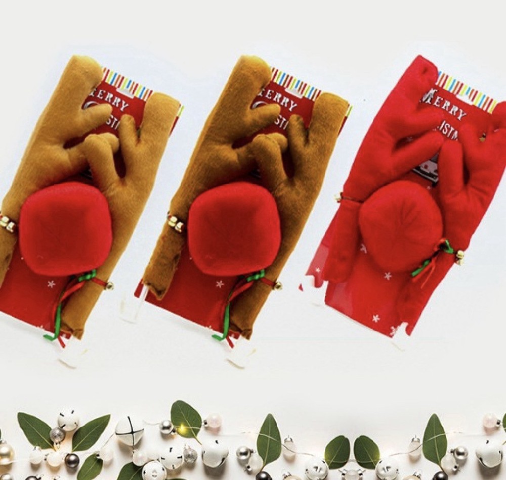 Christmas Car Antlers Plush Decorations (Read Description)