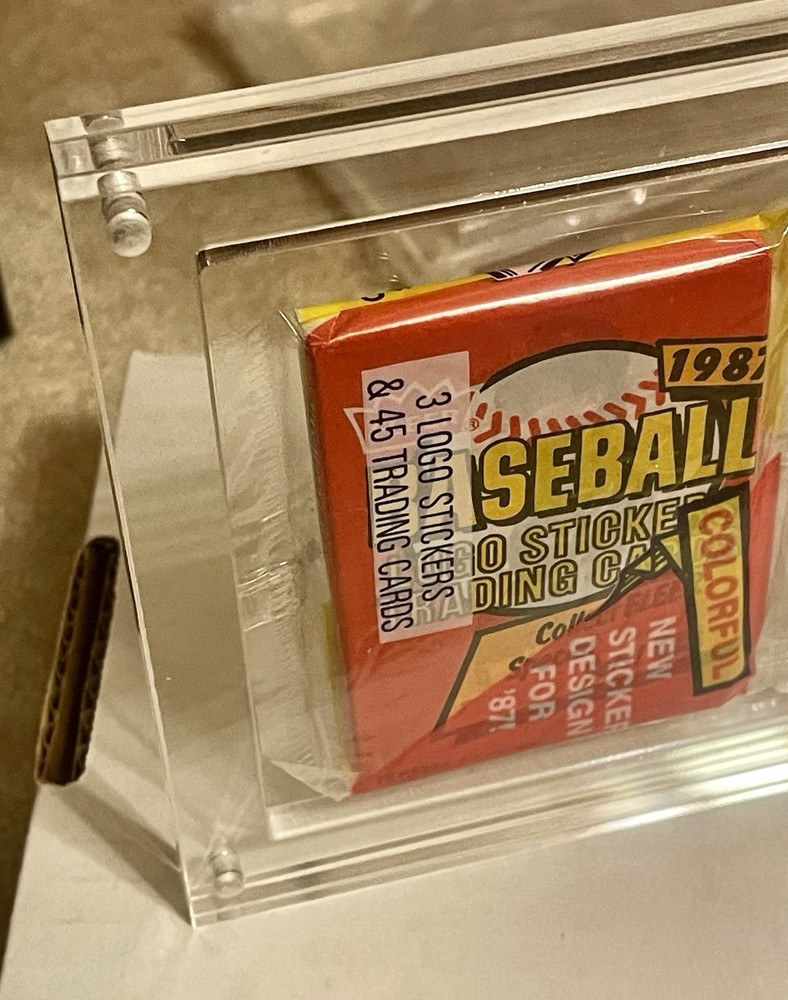 Clear Acrylic Rack Pack Holder Display w/ Stand - 18mm Thick - Magnetic Closure.